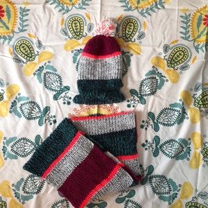 Matching hat and scarf